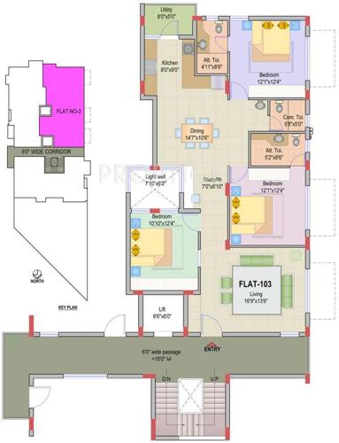 HSV JR Mansion (3BHK+3T (1,730 sq ft) 1730 sq ft)