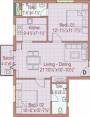 Rajarathnam RC Riviera (2BHK+2T (970 sq ft) 970 sq ft) Rajarathnam RC Riviera (2BHK+2T (970 sq ft) 970 sq ft)