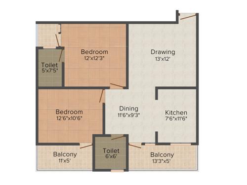 Okay Plus Lakshmi Angan (2BHK+2T (1,109 sq ft) 1109 sq ft) Okay Plus Lakshmi Angan (2BHK+2T (1,109 sq ft) 1109 sq ft)