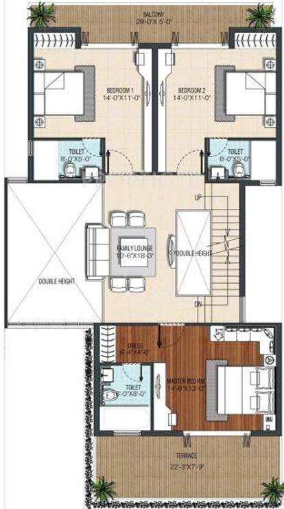 Unnati Fortune World Phase 2 (4BHK+5T (6,000 sq ft)   Study Room 6000 sq ft)