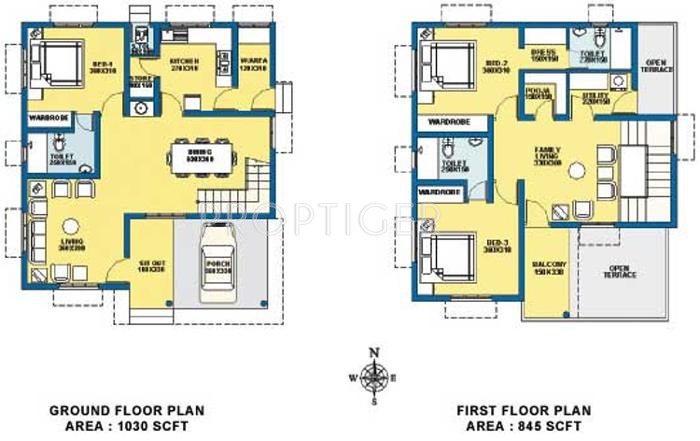 Goel Ganga Constellaa Villa (3BHK+3T (1,875 sq ft) + Pooja Room 1875 sq ft)