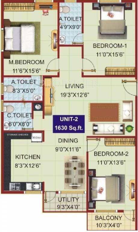 G Square Panchmukhi G2 Galaxy (3BHK+3T (1,630 sq ft) 1630 sq ft) G Square Panchmukhi G2 Galaxy (3BHK+3T (1,630 sq ft) 1630 sq ft)