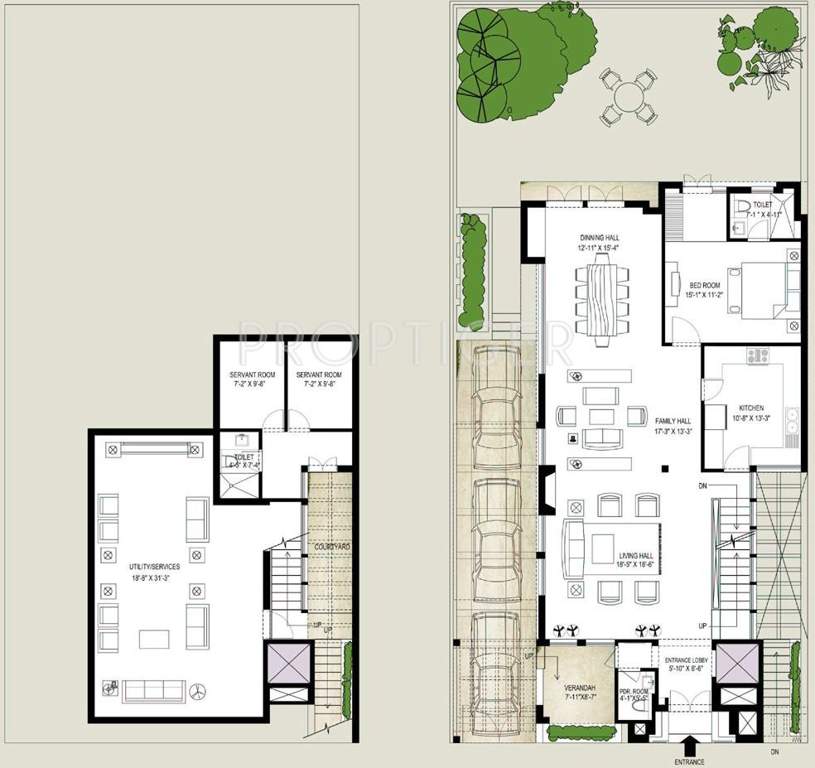 Emaar The Palm Springs Villa (5BHK+7T (4,900 sq ft)   Servant Room 4900 sq ft)