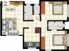 KVC Laxman Complex (2BHK+2T (743 sq ft) 743 sq ft)