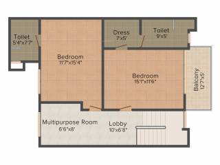 Mahima City Ville (3BHK+3T (1,990 sq ft) 1990 sq ft)