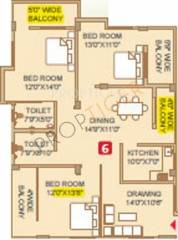 Mason Elite (3BHK+2T (2,000 sq ft) 2000 sq ft)