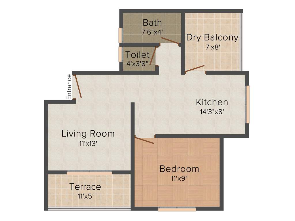 Shri Siddhivinayak Bhakti Park (1BHK+1T (620 sq ft) 620 sq ft)