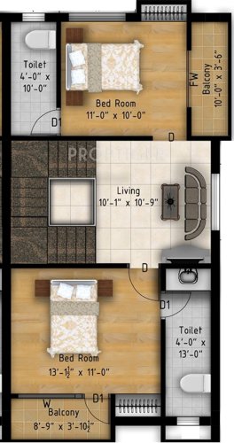 MGP Richness (3BHK+3T (1,595 sq ft) 1595 sq ft)