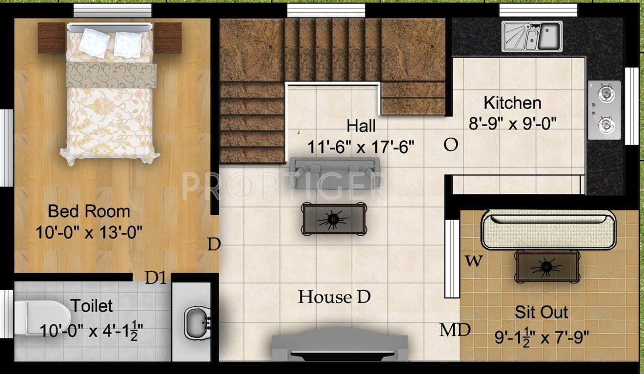 MGP Sailajha Gardens (3BHK+3T (1,446 sq ft) 1446 sq ft)