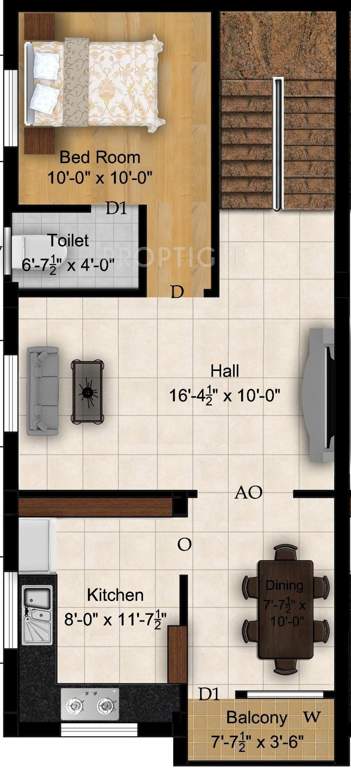 MGP Sailajha Gardens (3BHK+3T (1,778 sq ft) 1778 sq ft)