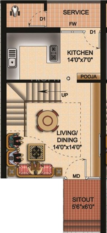 MGP Royals (3BHK+3T (1,314 sq ft) 1314 sq ft)