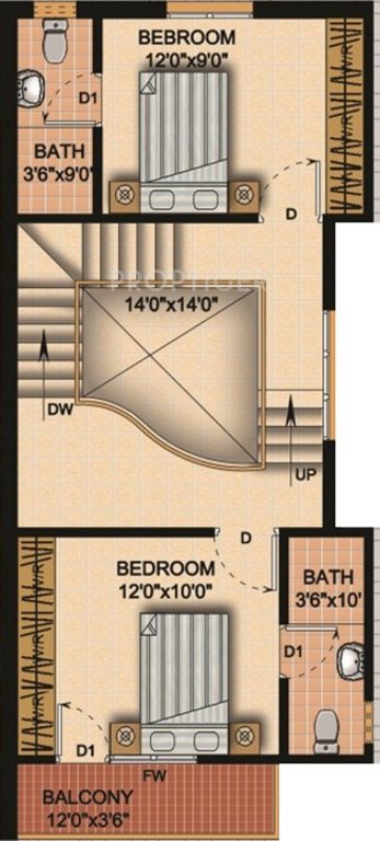 MGP Royals (3BHK+3T (1,420 sq ft) 1420 sq ft)