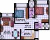 Lalani Lotus Park Floor Plan (2BHK+2T)