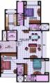 Floor Plan (3BHK+4T) Lalani Lotus Park Floor Plan (3BHK+4T)