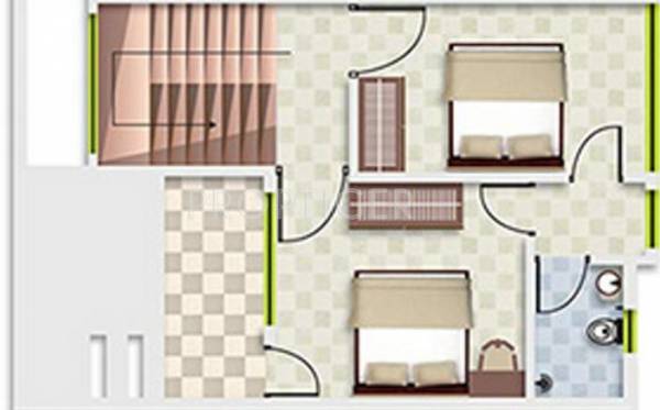 Radha Devaki Villas (2BHK+2T (1,040 sq ft) 1040 sq ft)