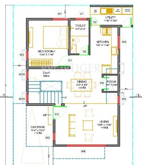  thumbprint Floor Plan Ground Floor Plan
