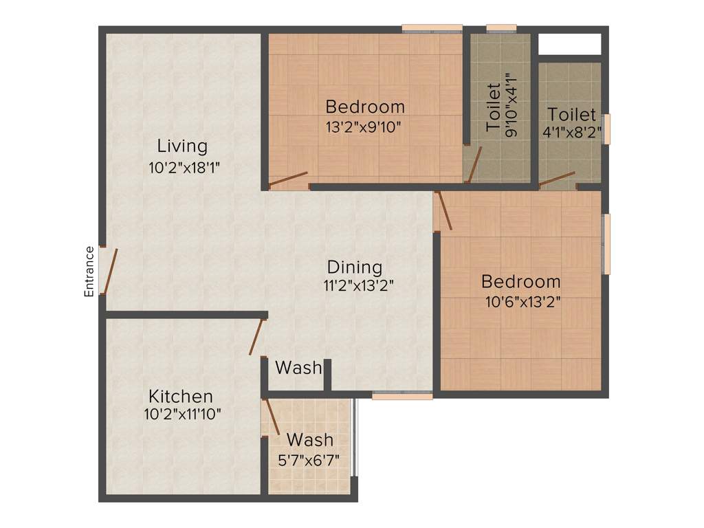 Dream Akademia (2BHK+2T (1,140 sq ft) 1140 sq ft)