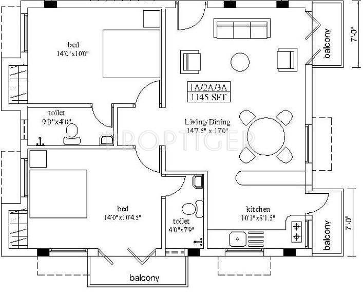 India The Tabernacle (2BHK+2T (1,150 sq ft) 1150 sq ft)