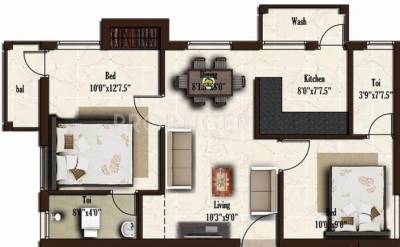 India Amarnath (2BHK+2T (805 sq ft) 805 sq ft)