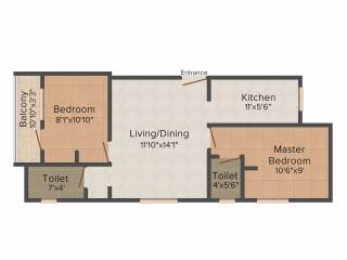 Bhaveshwar Nakshatra (2BHK+2T (771 sq ft) 771 sq ft)