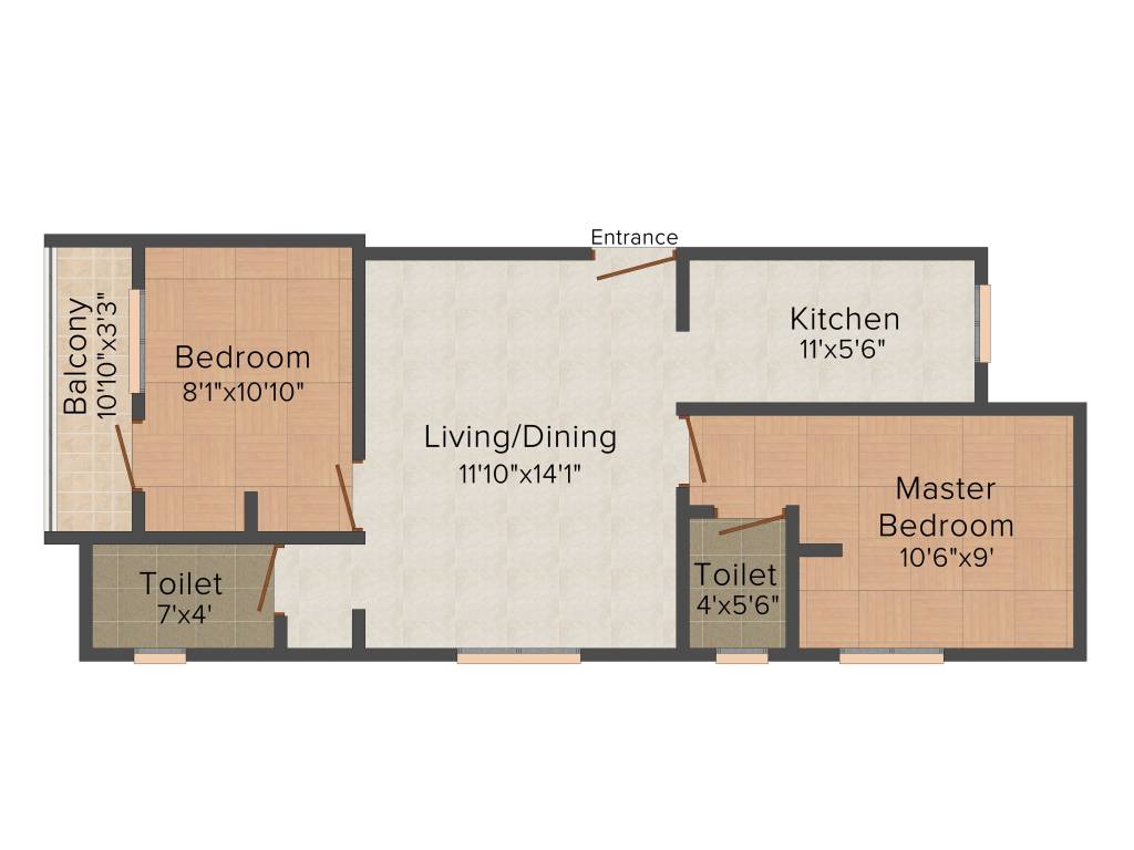 Bhaveshwar Nakshatra (2BHK+2T (771 sq ft) 771 sq ft)