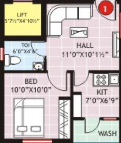 Hi Tech Brundaban (1BHK+1T (488 sq ft) 488 sq ft) Hi Tech Brundaban (1BHK+1T (488 sq ft) 488 sq ft)