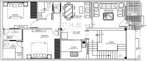 Infra Infra High I (2BHK+2T (1,175 sq ft) 1175 sq ft)