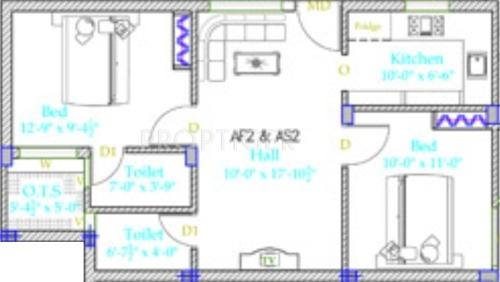 Thai Swasthik (2BHK+2T (790 sq ft) 790 sq ft)