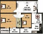 Durai Kaviyam Appartments (3BHK+2T (1,258 sq ft) 1258 sq ft)