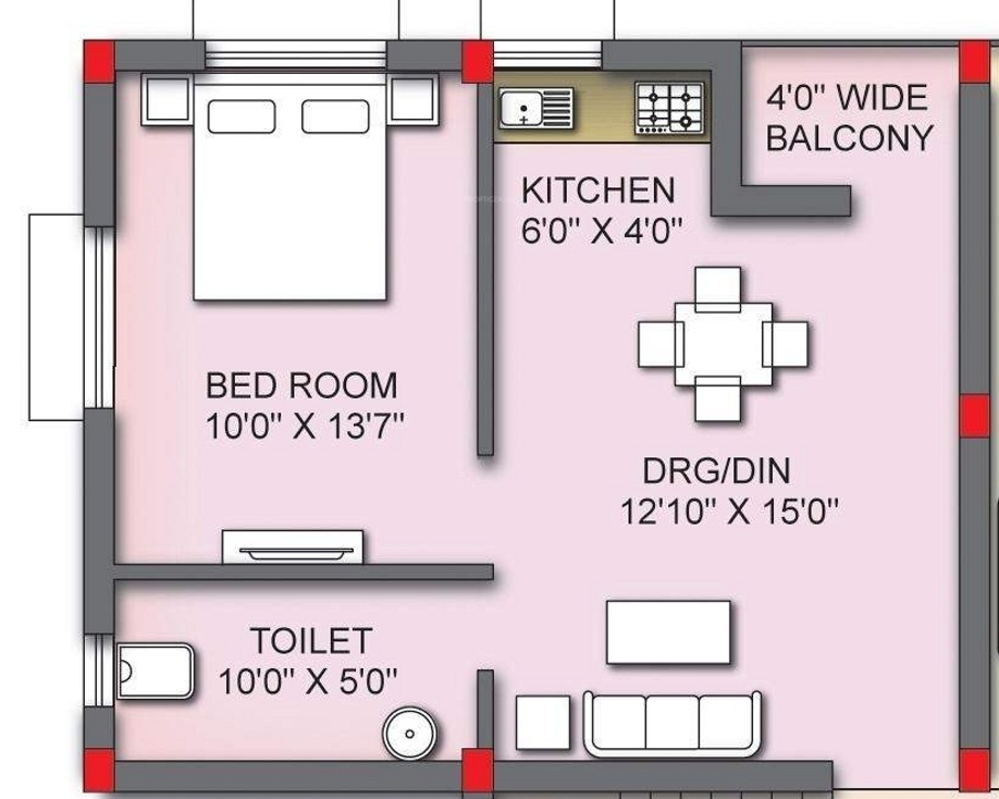 Sudarshan Sudarshan Vatika (1BHK+1T (635 sq ft) 635 sq ft)