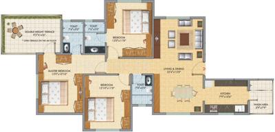 SDPL Ashoka Elite (3BHK+3T (1,380 sq ft) 1380 sq ft)