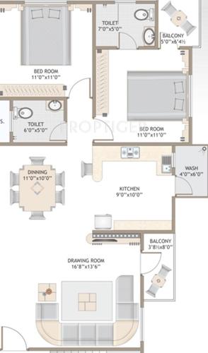 Milestone Residency (2BHK+2T (1,300 sq ft) 1300 sq ft) Milestone Residency (2BHK+2T (1,300 sq ft) 1300 sq ft)