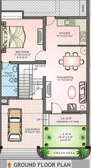  d villa Floor Plan Ground Floor Plan