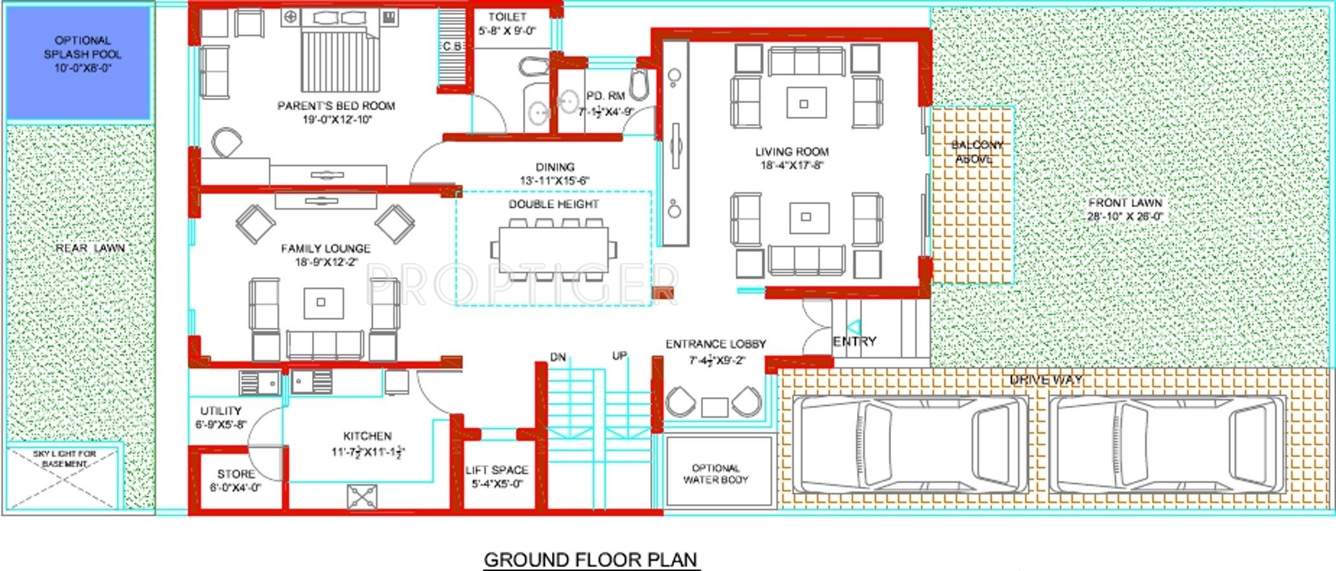 Tulip Ivory Villas (6BHK+7T (5,000 sq ft)   Servant Room 5000 sq ft)