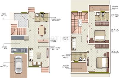 Radha Yashoda Villa (2BHK+2T (1,040 sq ft) 1040 sq ft)