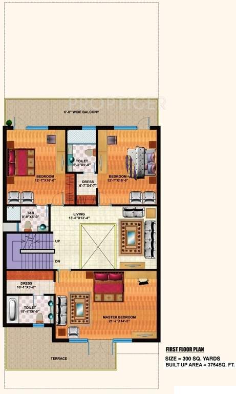 Mapsko Casa Bella Villas (4BHK+4T (3,754 sq ft)   Servant Room 3754 sq ft)