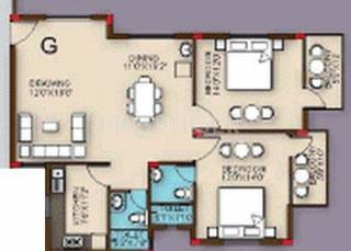 Z estates Highland Residency (2BHK+2T (1,420 sq ft) 1420 sq ft)