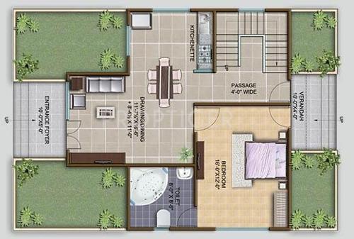 Praxis Holiday Farms (1BHK+1T (1,000 sq ft) 1000 sq ft)