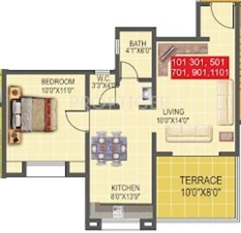 Trimurti Chandraabha (1BHK+1T (664 sq ft) 664 sq ft) Trimurti Chandraabha (1BHK+1T (664 sq ft) 664 sq ft)