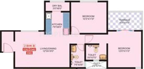 Navratna Samrudhii (2BHK+2T (966 sq ft) 966 sq ft) Navratna Samrudhii (2BHK+2T (966 sq ft) 966 sq ft)