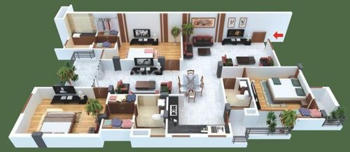 Park Park Vaishali (3BHK+3T (2,148 sq ft) 2148 sq ft)