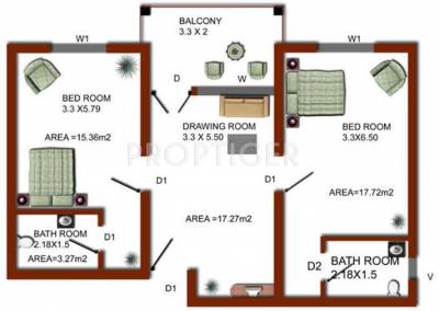 Relcon AyurHeritage (2BHK+2T (800 sq ft) 800 sq ft) Relcon AyurHeritage (2BHK+2T (800 sq ft) 800 sq ft)