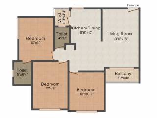 Aatmiya Heights (3BHK+2T (1,225 sq ft) 1225 sq ft) Aatmiya Heights (3BHK+2T (1,225 sq ft) 1225 sq ft)