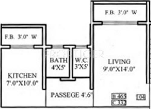 Hitesh Dev Darshan (1BHK+1T (445 sq ft) 445 sq ft)