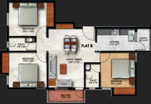 Laxsara Smruthi (3BHK+2T (1,123 sq ft) 1123 sq ft) Laxsara Smruthi (3BHK+2T (1,123 sq ft) 1123 sq ft)