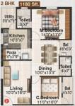 Orange Tangrilla Homes (2BHK+2T (1,180 sq ft) 1180 sq ft)