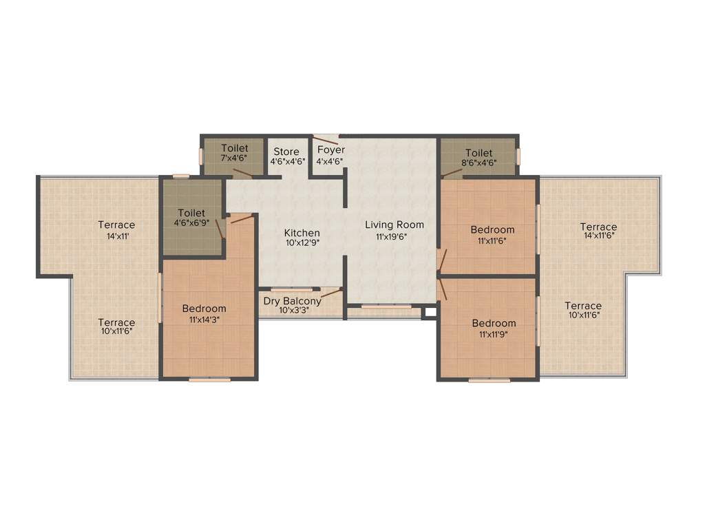 Navkarr Nxt (4BHK+3T (2,475 sq ft) 2475 sq ft)