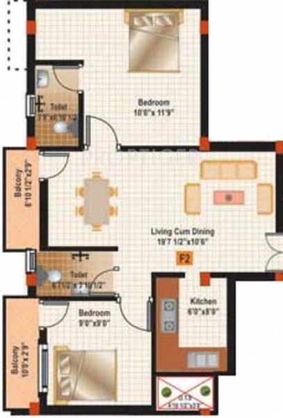 Muthuram Muthuram Project (2BHK+2T (774 sq ft) 774 sq ft)