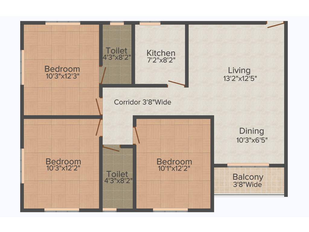 SD SD Shradhanjali (3BHK+2T (1,377 sq ft) 1377 sq ft)