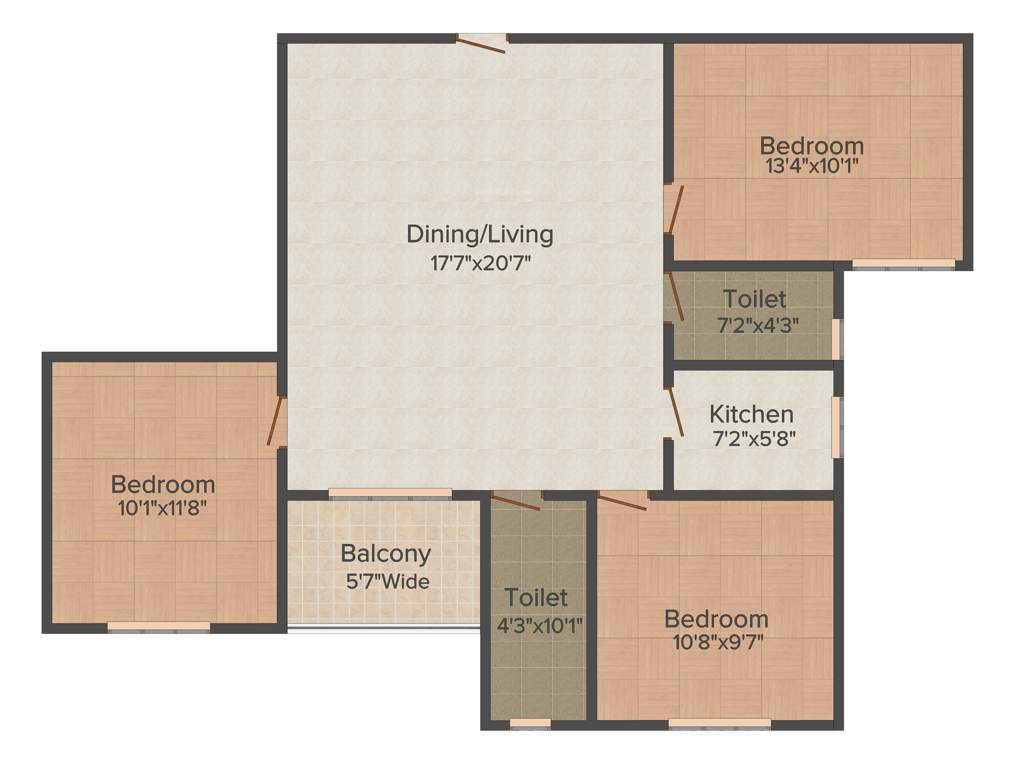 SD SD Shradhanjali (3BHK+2T (1,446 sq ft) 1446 sq ft)